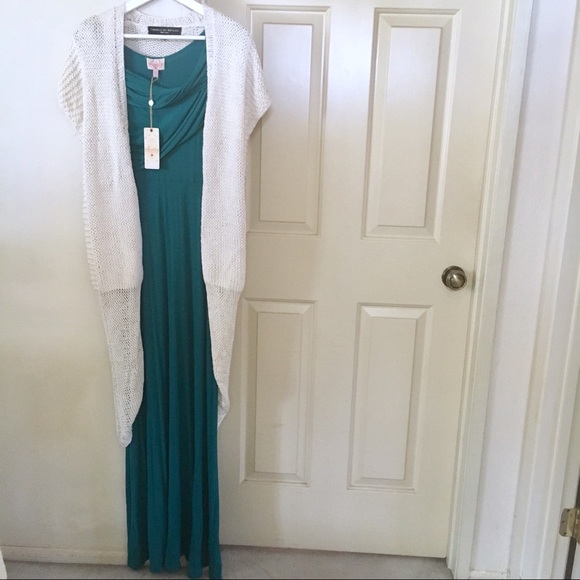 Anthropologie White Knit Duster Size XS - Picture 3 of 7